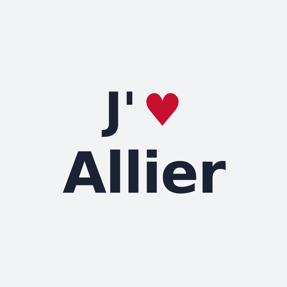 Poster personnalisé Allier — design J'aime Allier