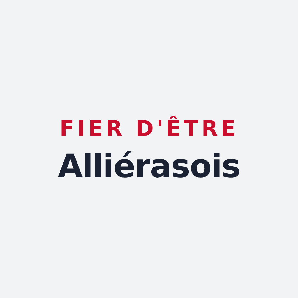 Poster « Fier d'être Alliérasois » — design pour Allières
