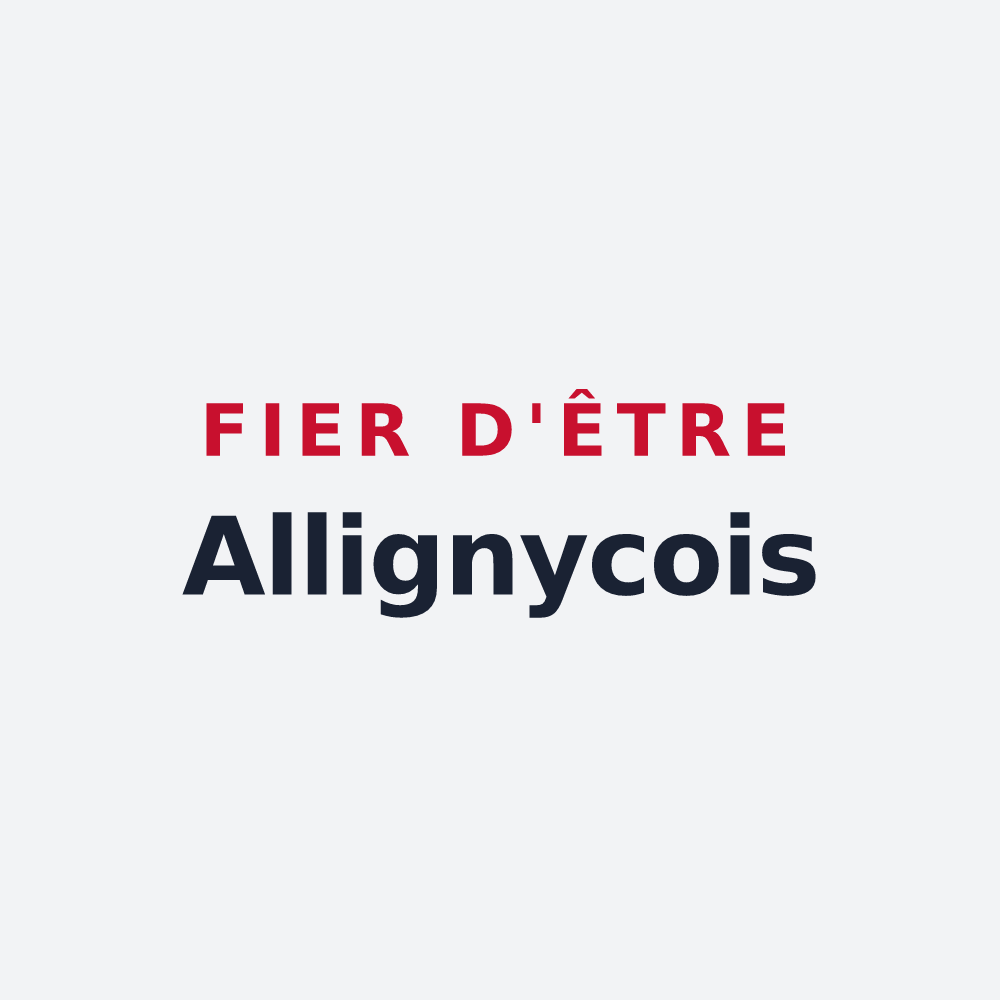 Poster « Fier d'être Allignycois » — design pour Alligny-en-Morvan