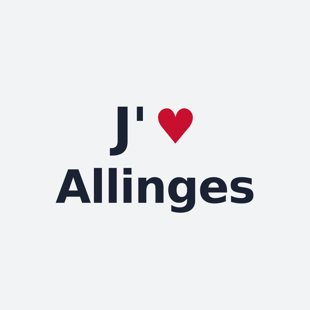 Poster personnalisé Allinges — design J'aime Allinges