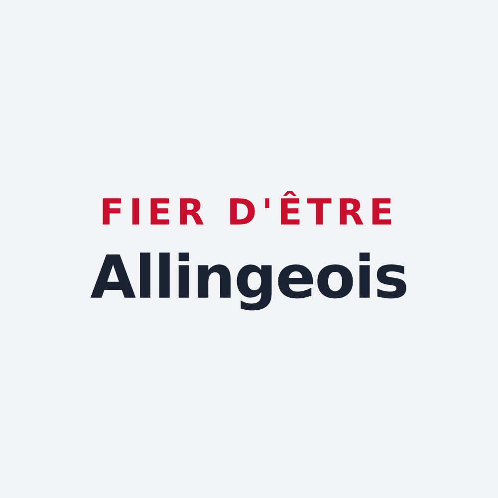 Poster « Fier d'être Allingeois » — design pour Allinges