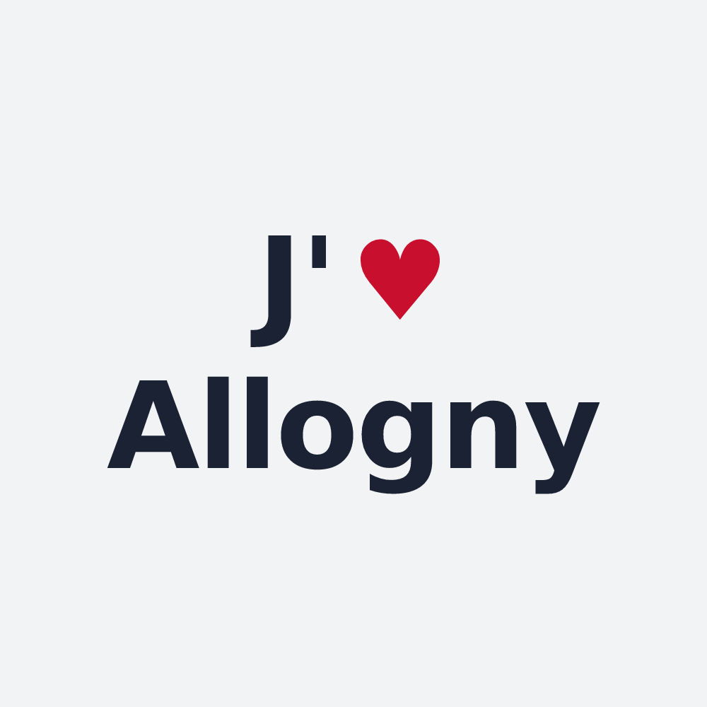 Poster personnalisé Allogny — design J'aime Allogny