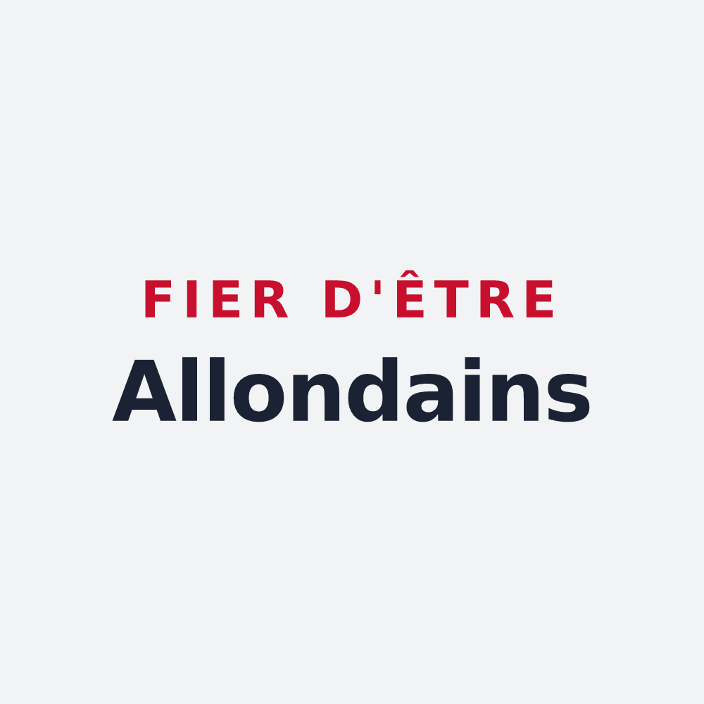 Poster « Fier d'être Allondains » — design pour Allondaz