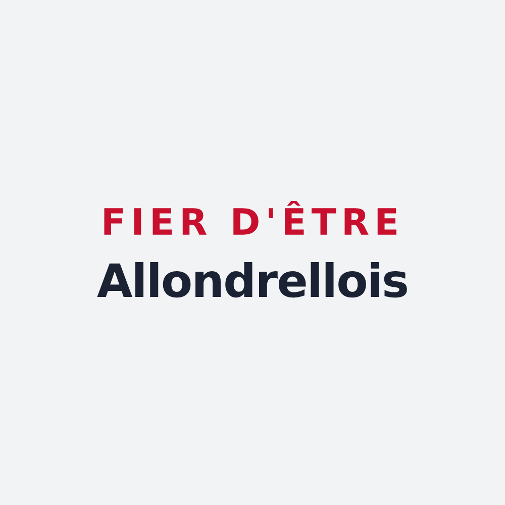 Poster « Fier d'être Allondrellois » — design pour Allondrelle-la-Malmaison