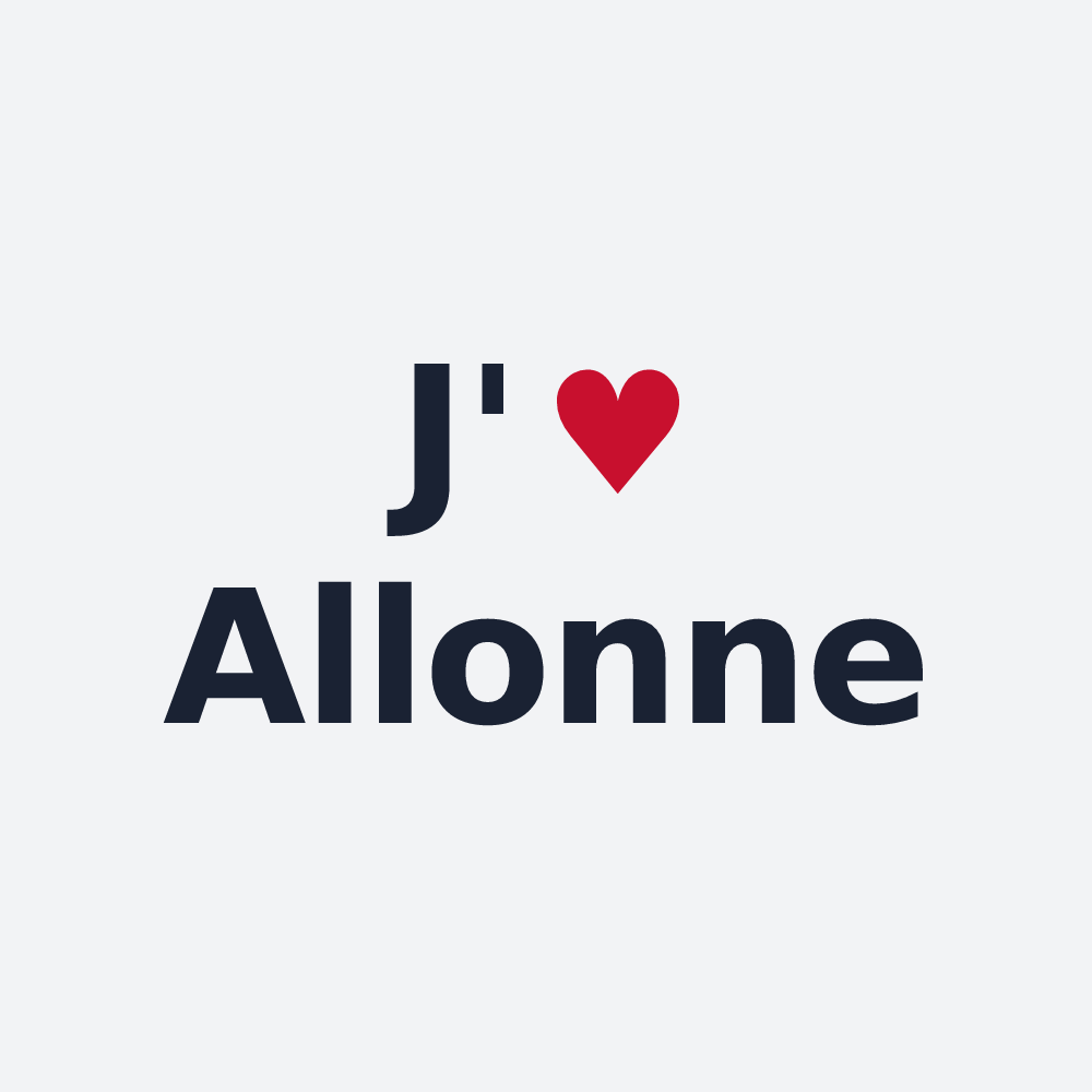 Poster personnalisé Allonne — design J'aime Allonne