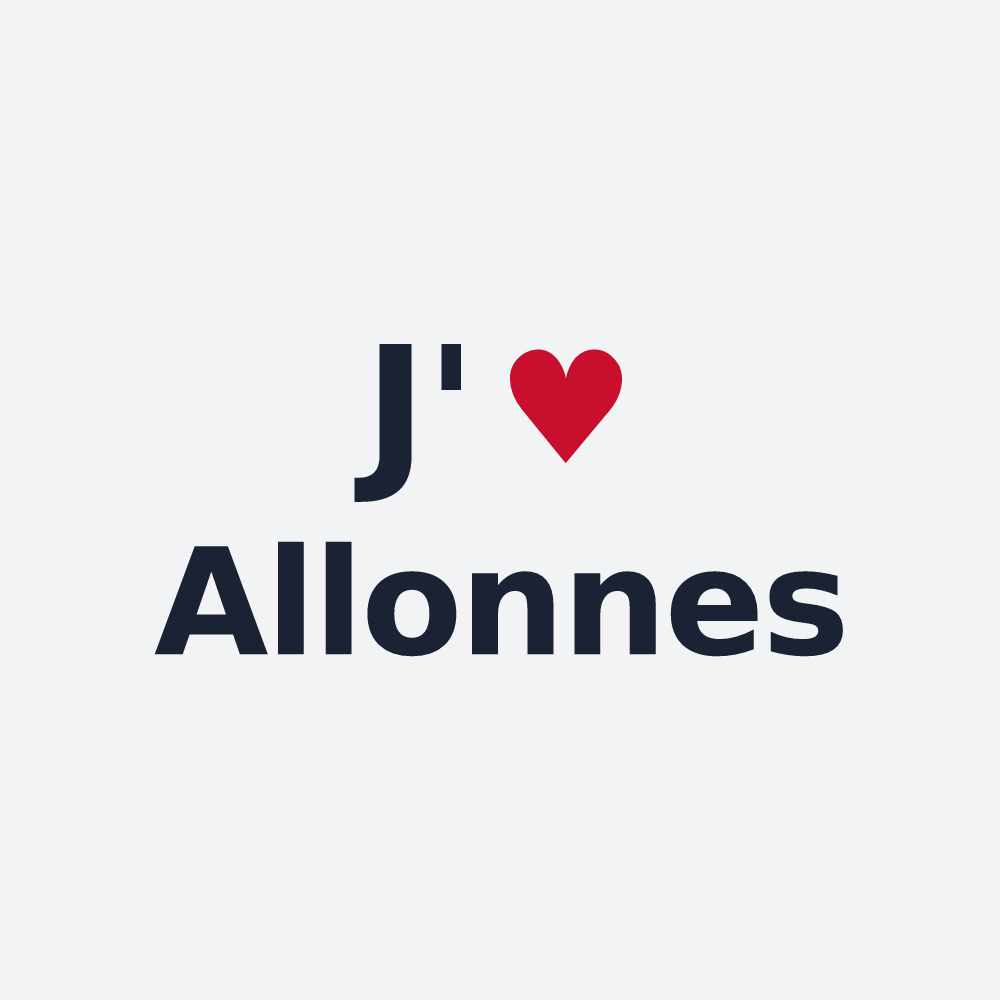 Poster personnalisé Allonnes — design J'aime Allonnes