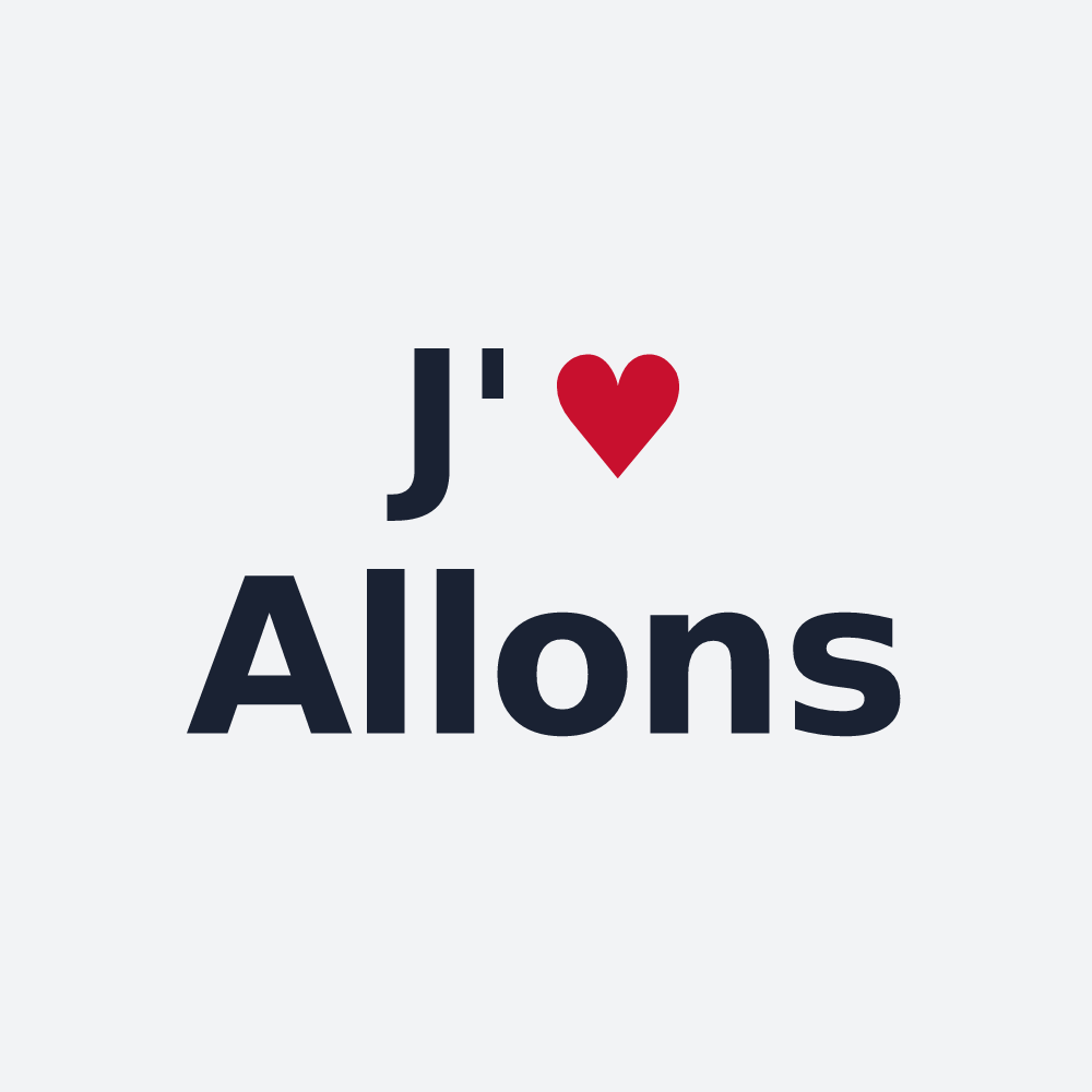 Poster personnalisé Allons — design J'aime Allons