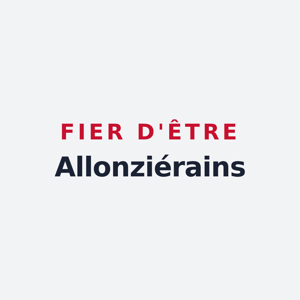 Poster « Fier d'être Allonziérains » — design pour Allonzier-la-Caille