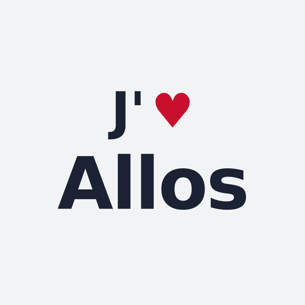 Poster personnalisé Allos — design J'aime Allos