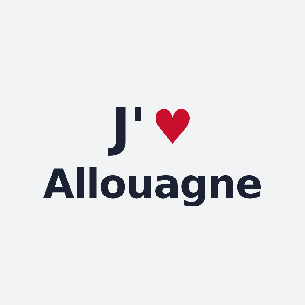Poster personnalisé Allouagne — design J'aime Allouagne