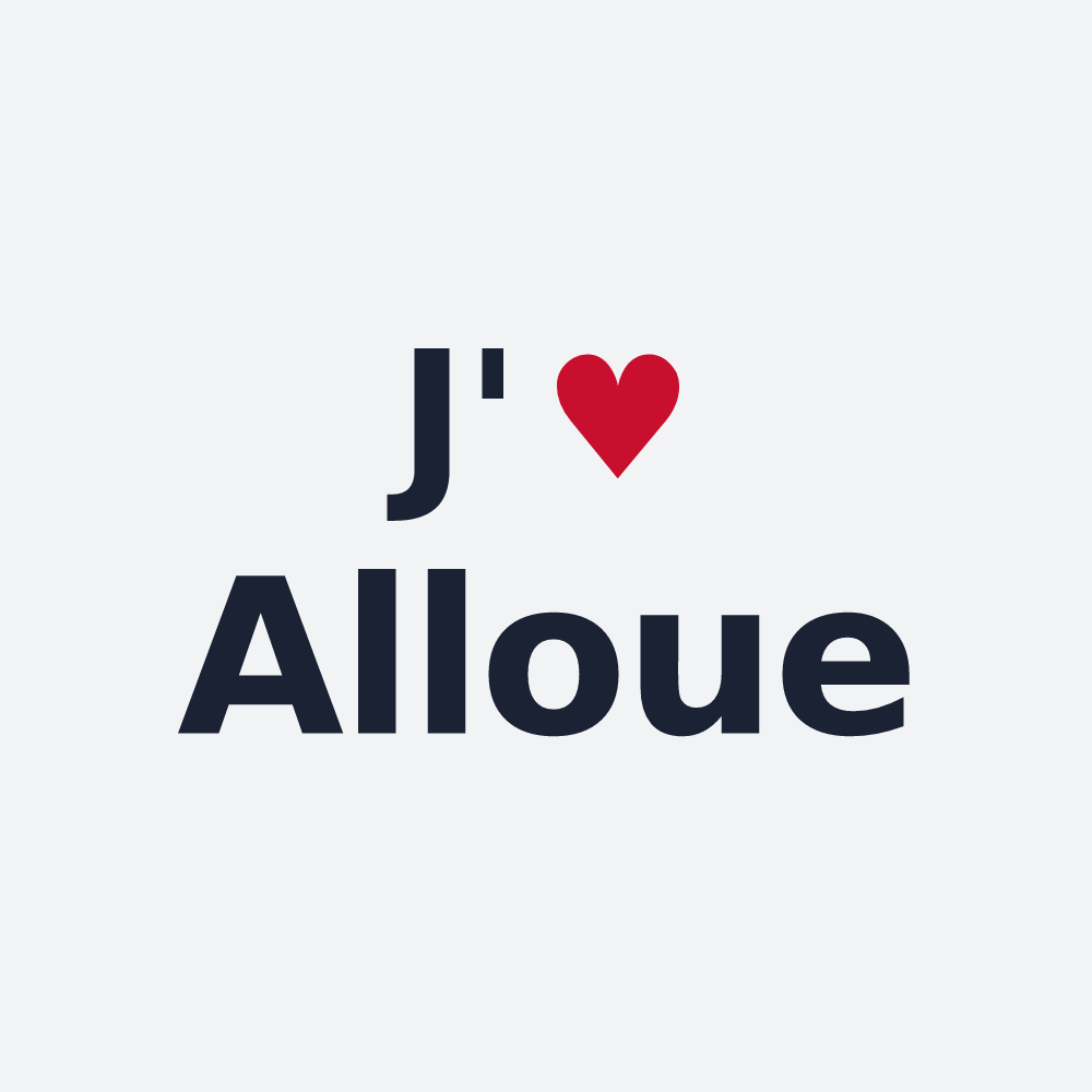 Poster personnalisé Alloue — design « J'aime Alloue » imprimé sur le poster