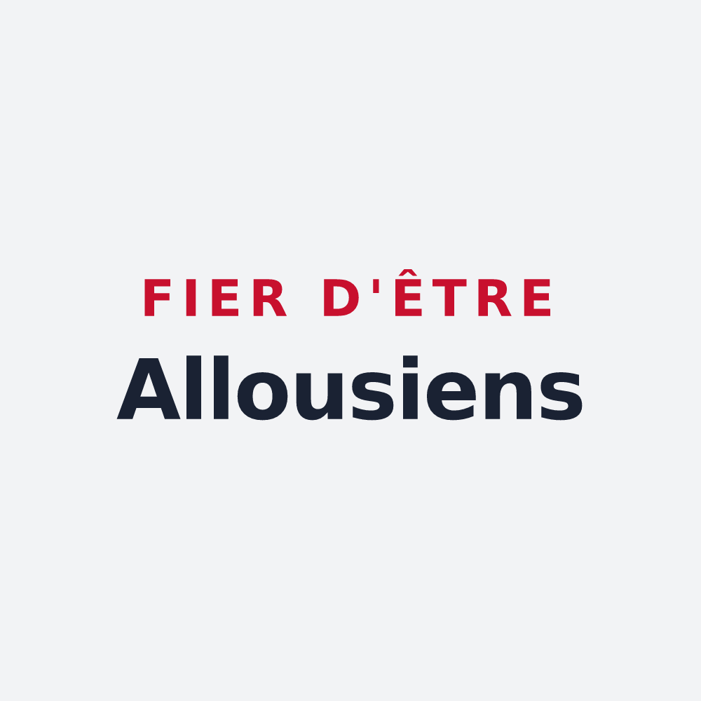Poster « Fier d'être Allousiens » — design pour Alloue