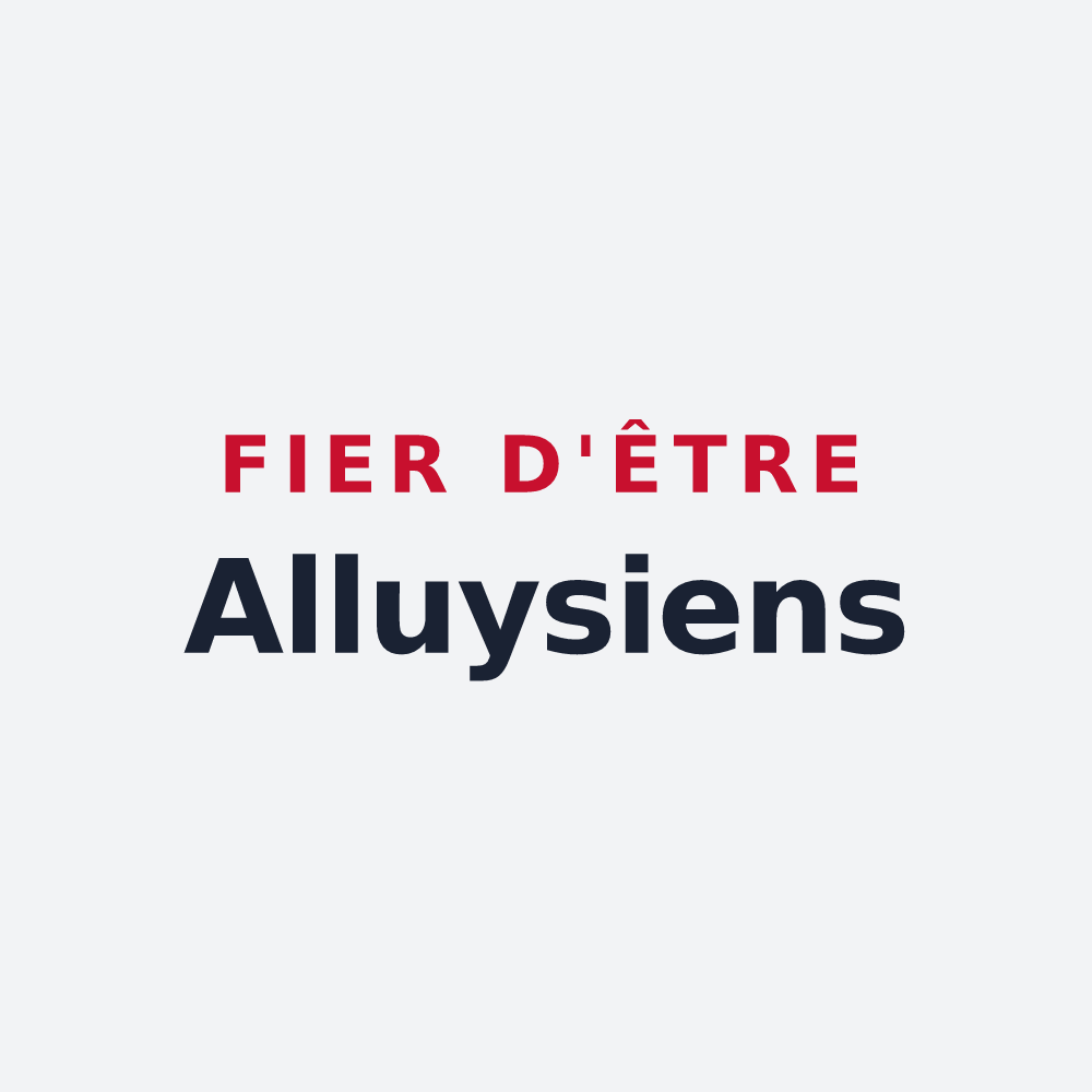 Poster « Fier d'être Alluysiens » — design pour Alluy