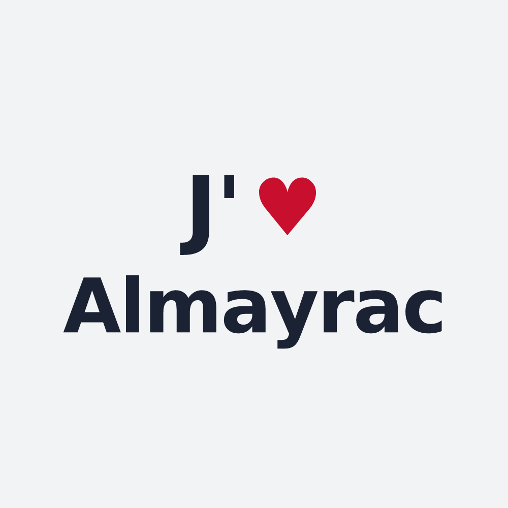 Poster personnalisé Almayrac — design J'aime Almayrac