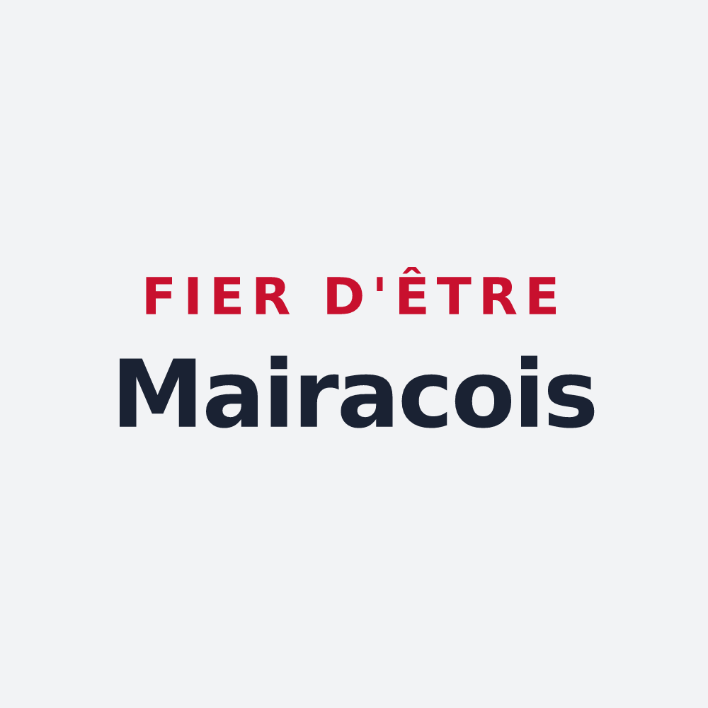 Poster « Fier d'être Mairacois » — design pour Almayrac