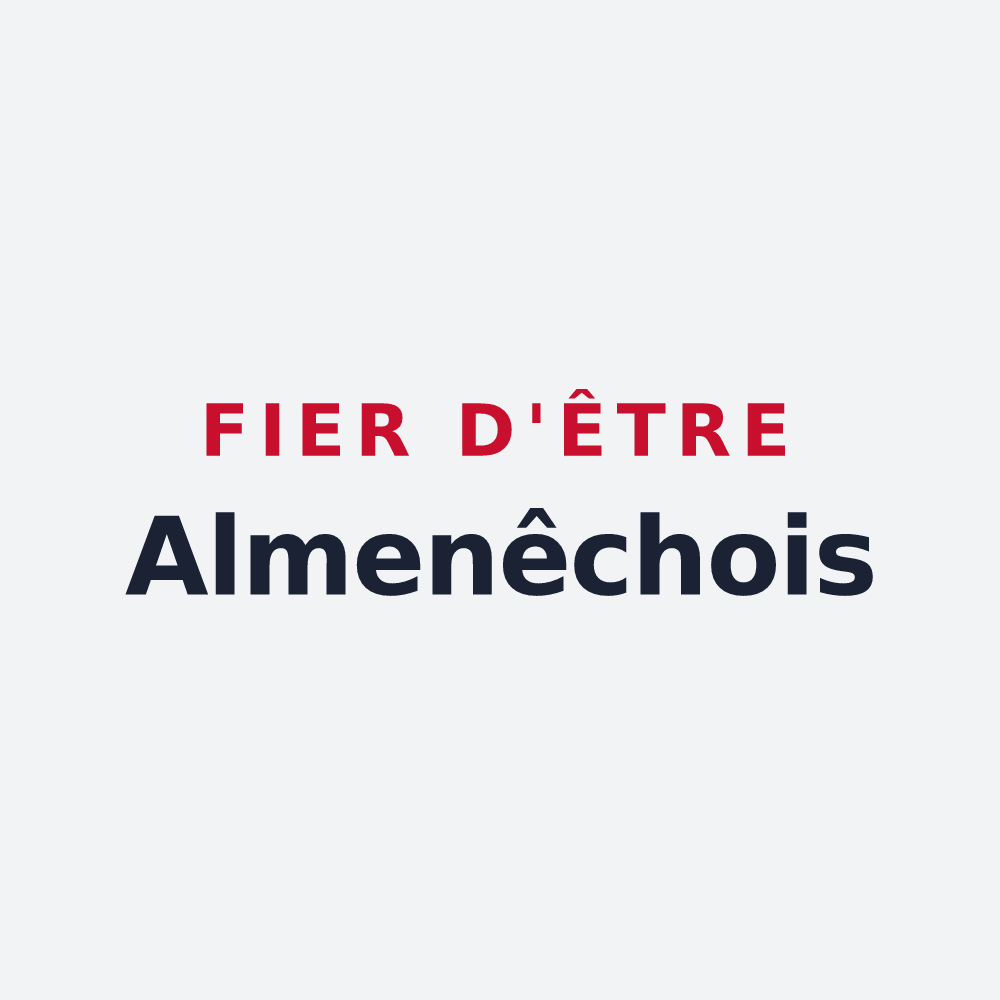 Poster « Fier d'être Almenêchois » — design pour Almenêches