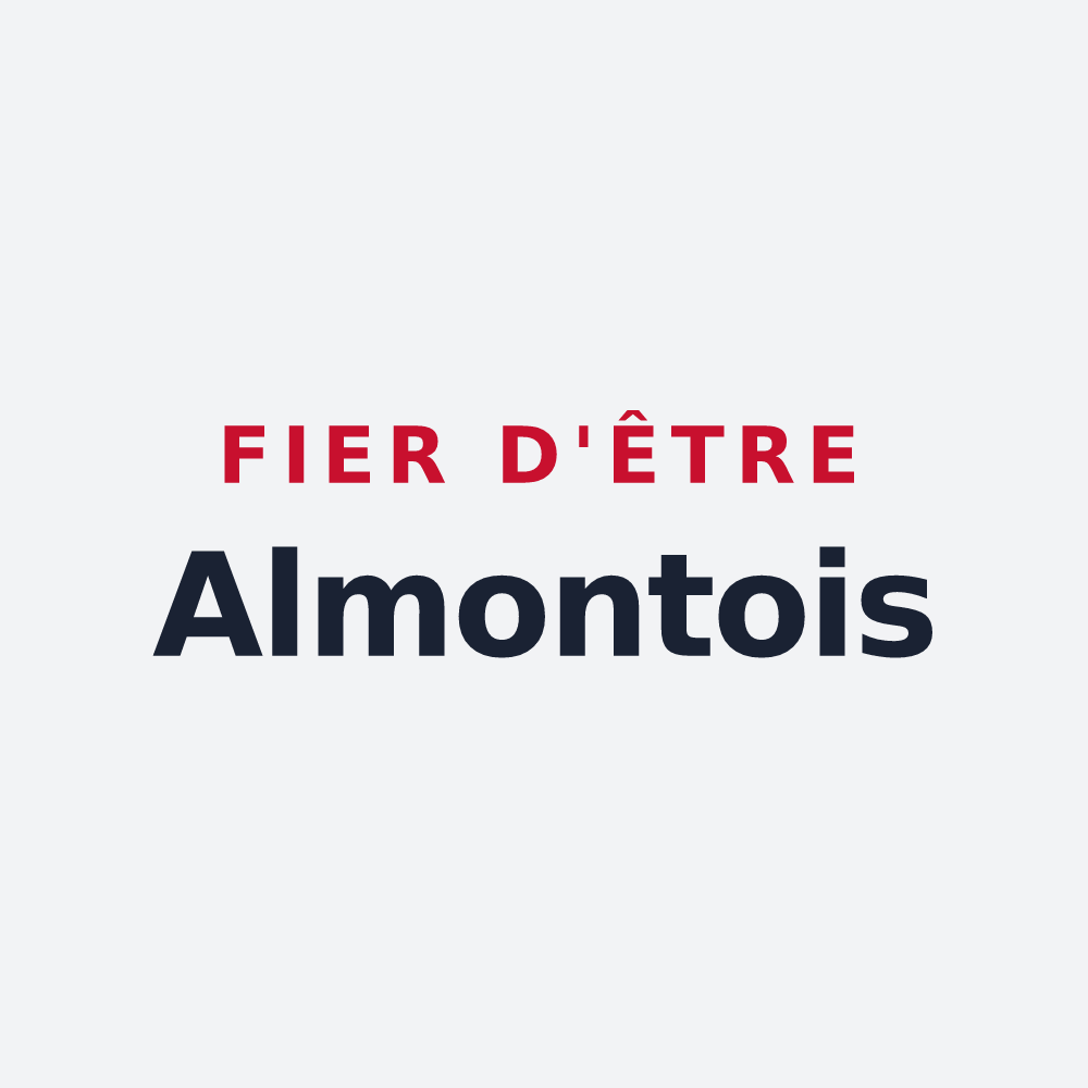 Poster « Fier d'être Almontois » — design pour Almont-les-Junies