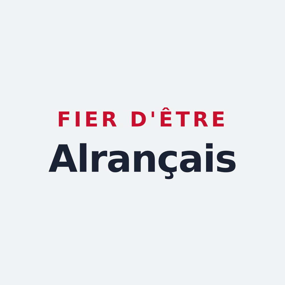Poster « Fier d'être Alrançais » — design pour Alrance