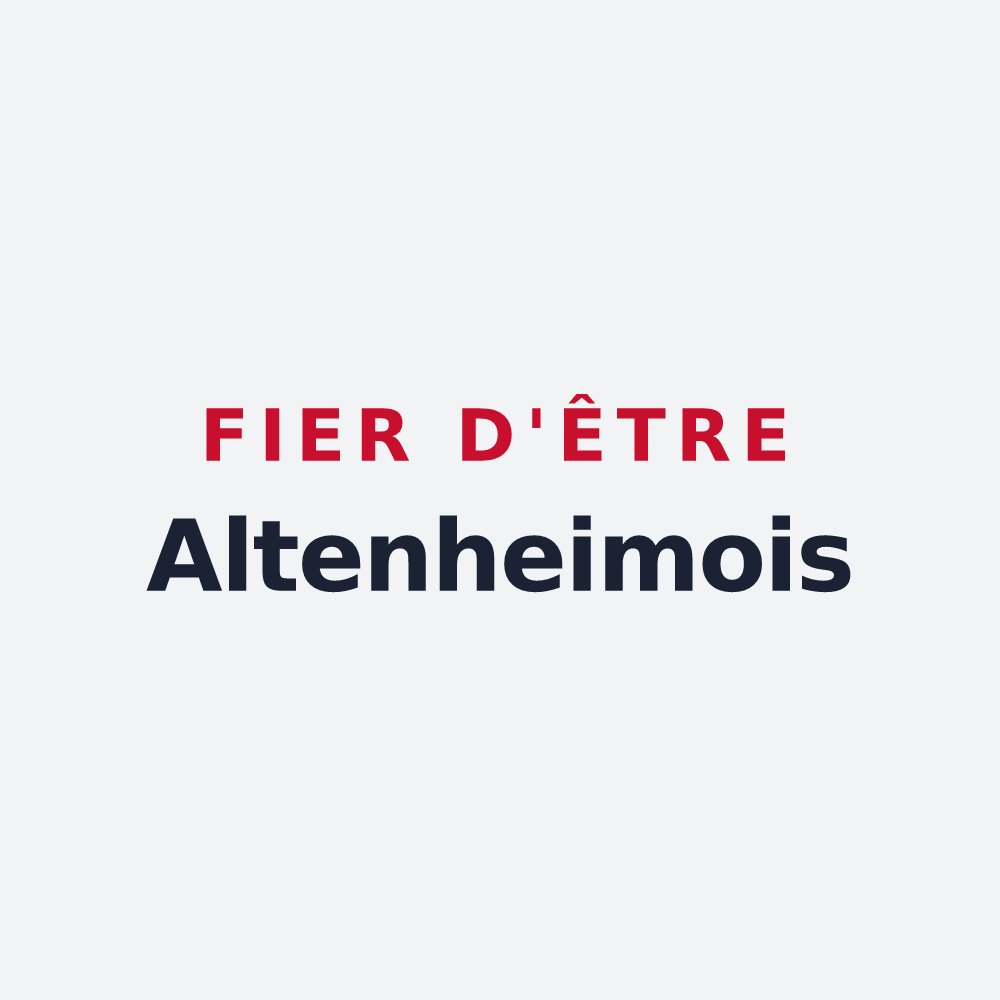 Poster « Fier d'être Altenheimois » — design pour Altenheim