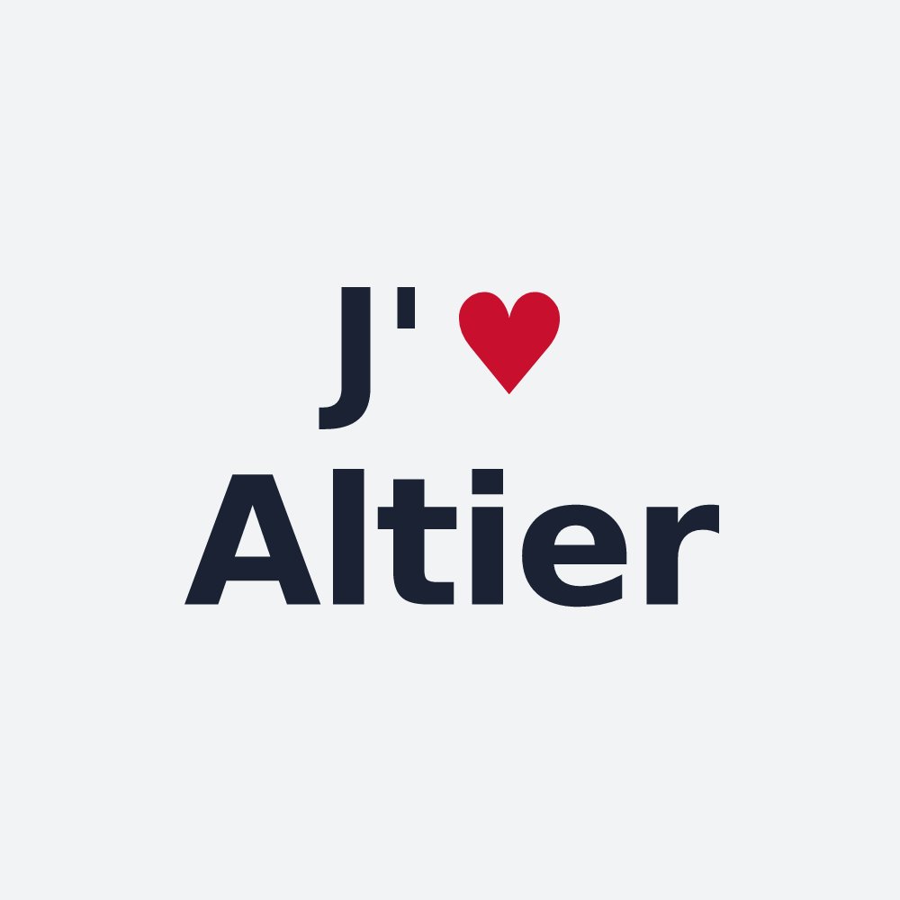 Poster personnalisé Altier — design J'aime Altier