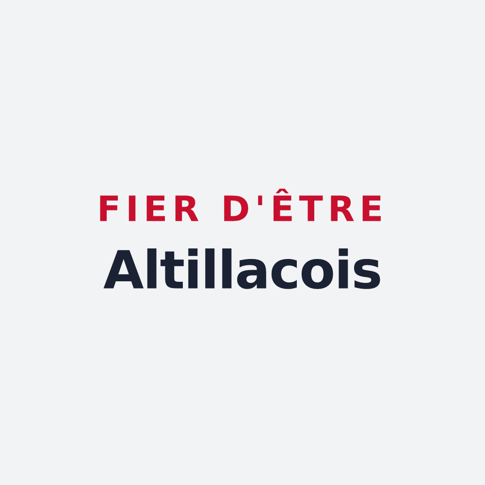 Poster « Fier d'être Altillacois » — design pour Altillac