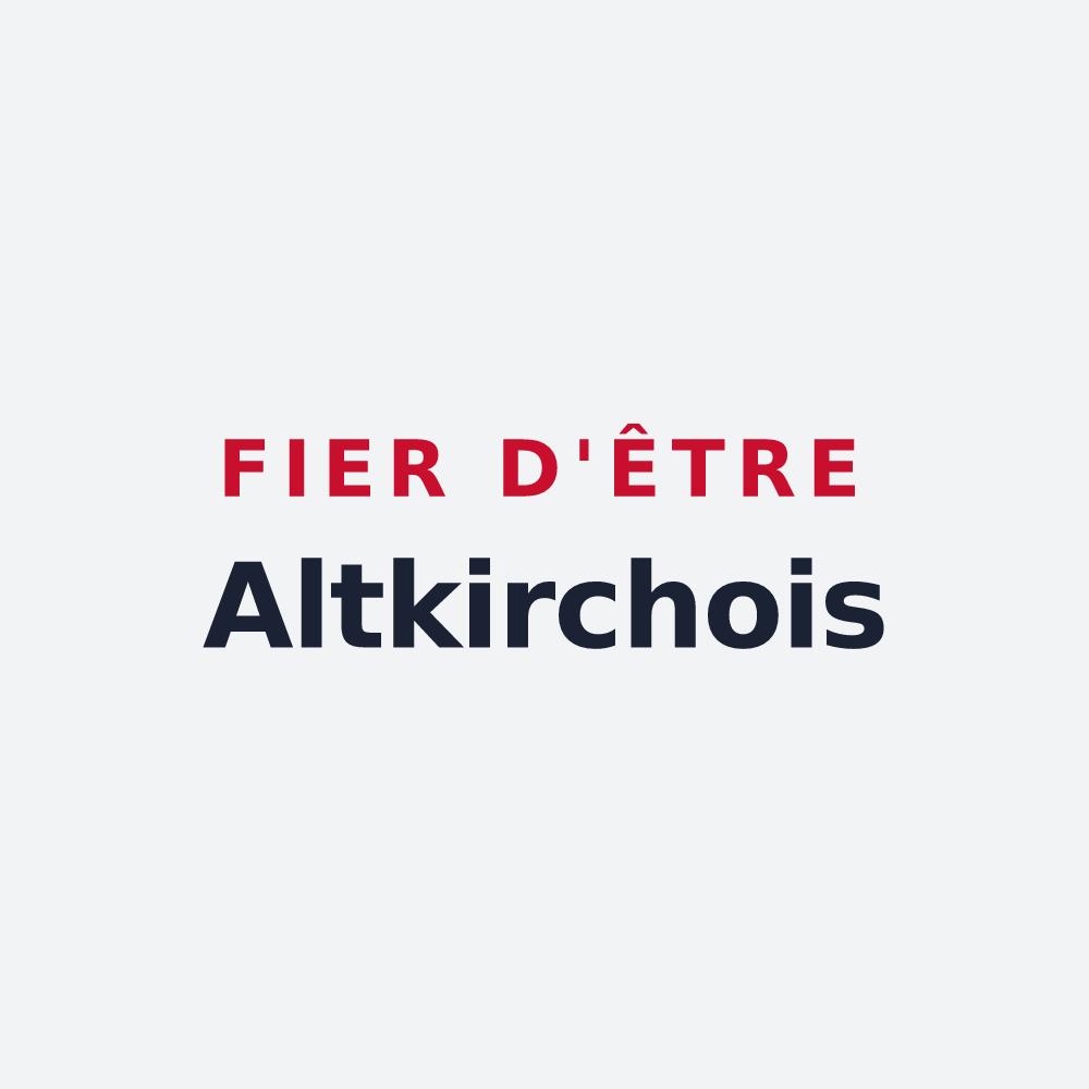 Poster « Fier d'être Altkirchois » — design pour Altkirch
