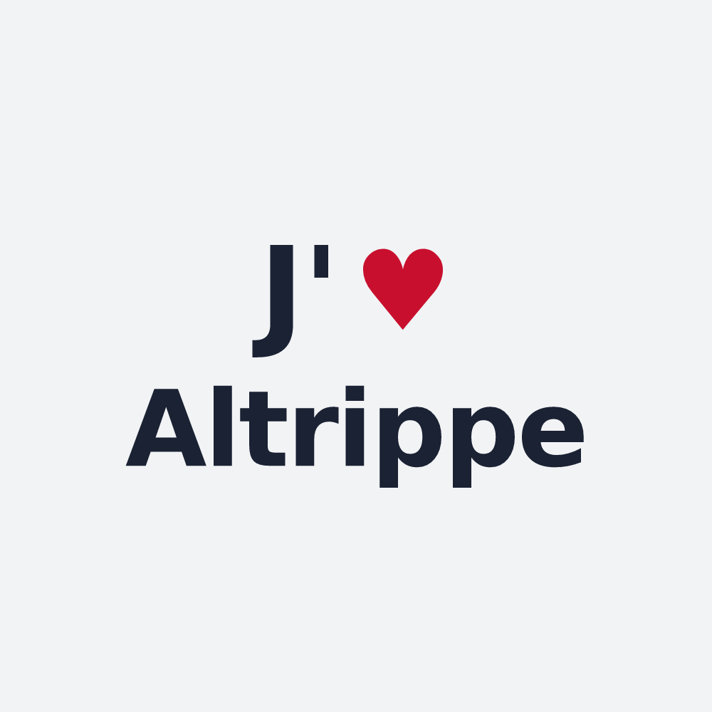 Poster personnalisé Altrippe — design J'aime Altrippe
