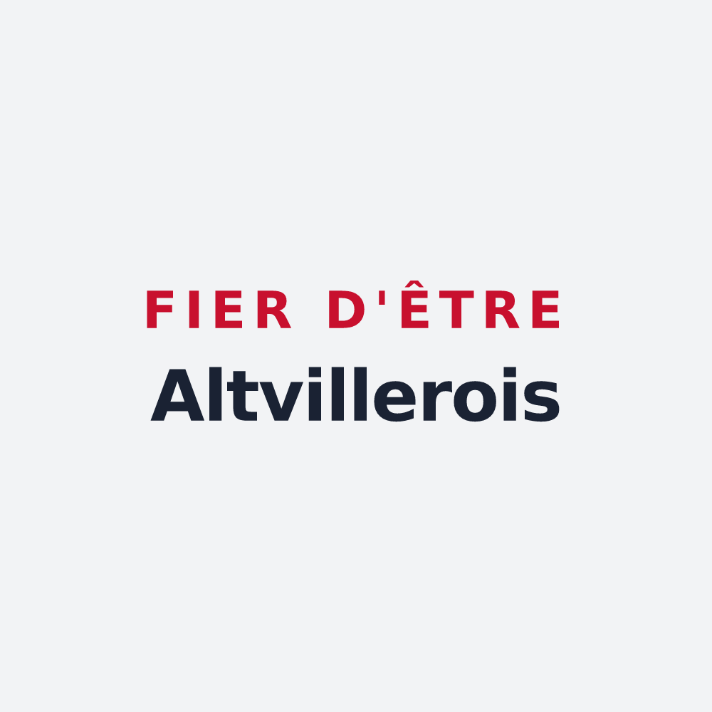 Poster « Fier d'être Altvillerois » — design pour Altviller