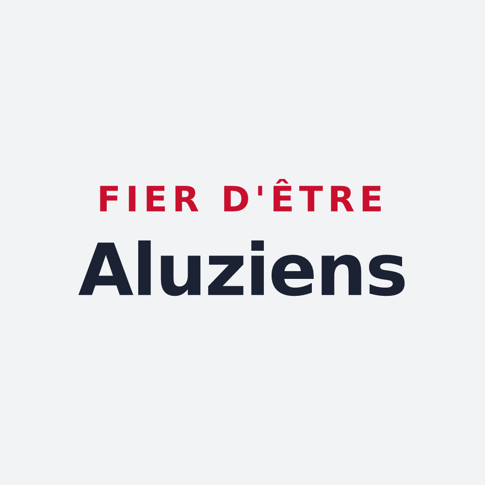 Poster « Fier d'être Aluziens » — design pour Aluze