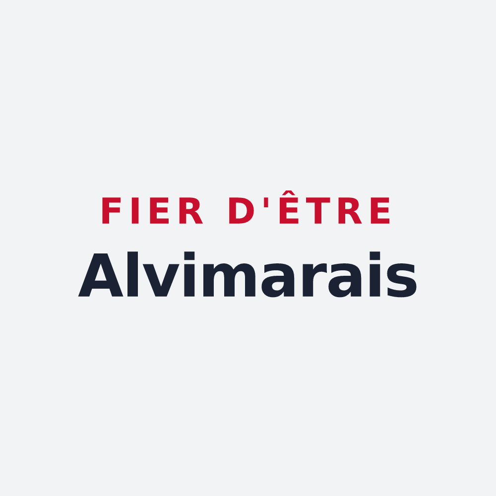 Poster « Fier d'être Alvimarais » — design pour Alvimare