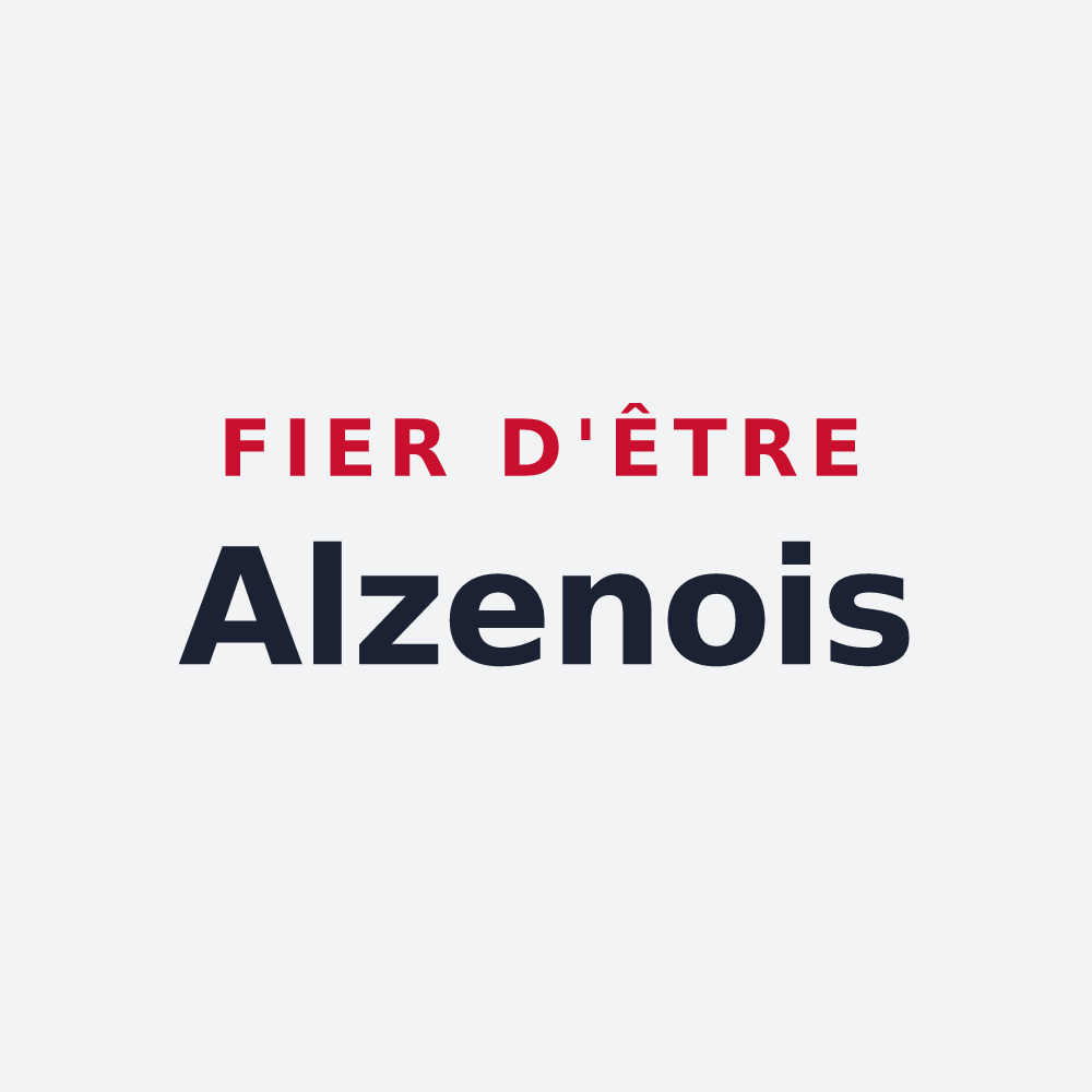 Poster « Fier d'être Alzenois » — design pour Alzen