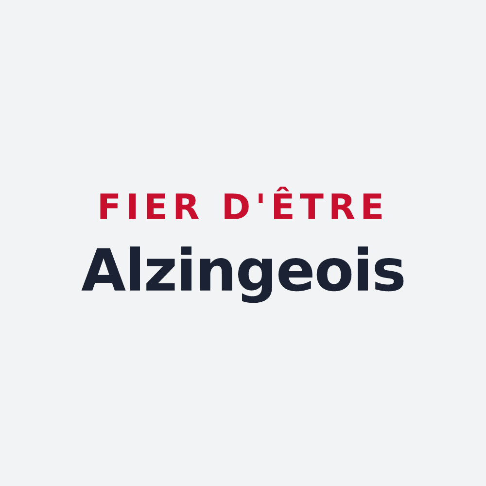 Poster « Fier d'être Alzingeois » — design pour Alzing