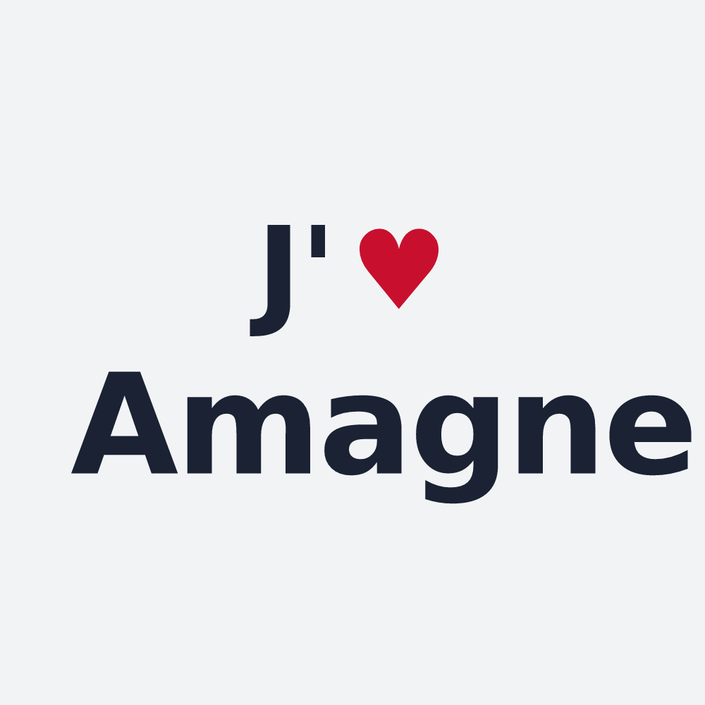 Poster personnalisé Amagne — design J'aime Amagne