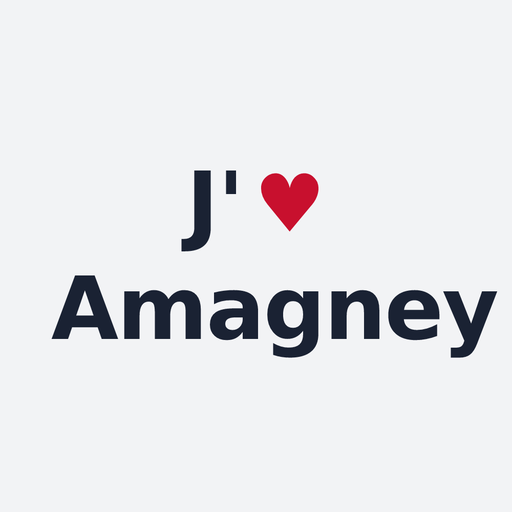 Poster personnalisé Amagney — design J'aime Amagney