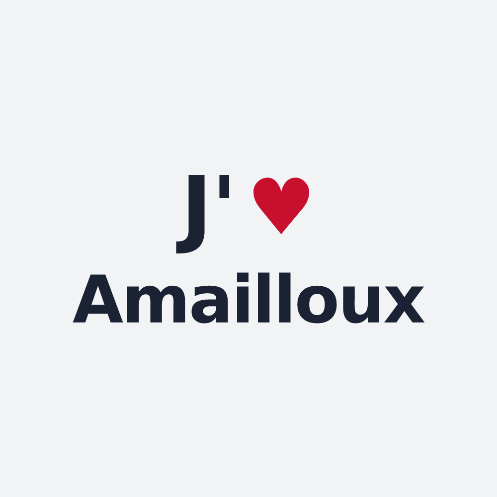 Poster personnalisé Amailloux — design J'aime Amailloux