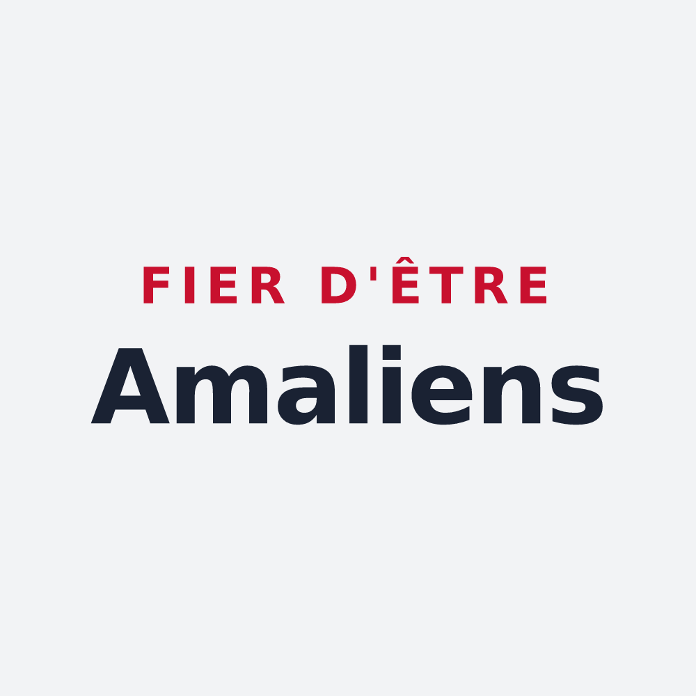 Poster « Fier d'être Amaliens » — design pour Amailloux