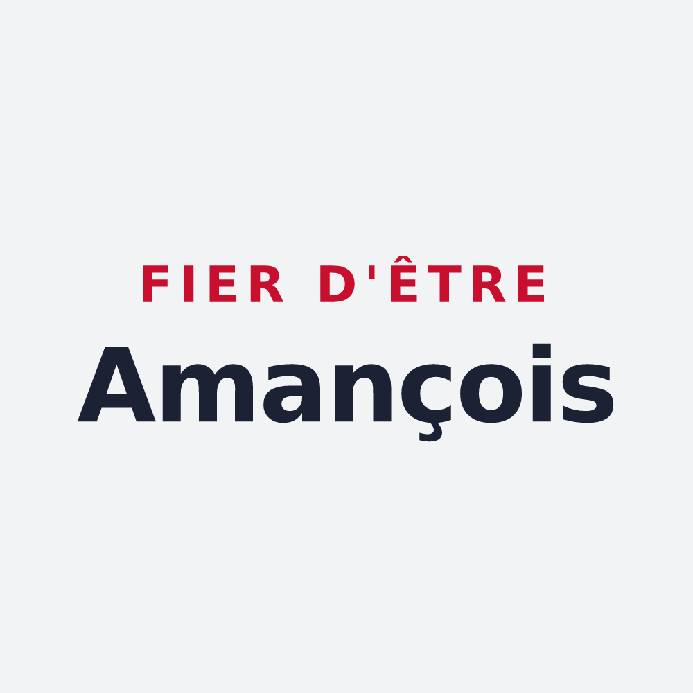 Poster « Fier d'être Amançois » — design pour Amance