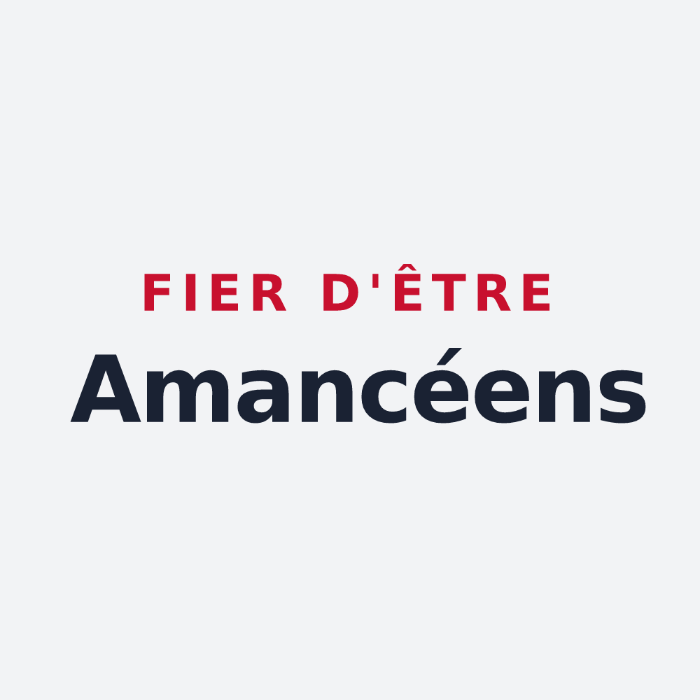 Poster « Fier d'être Amancéens » — design pour Amancey