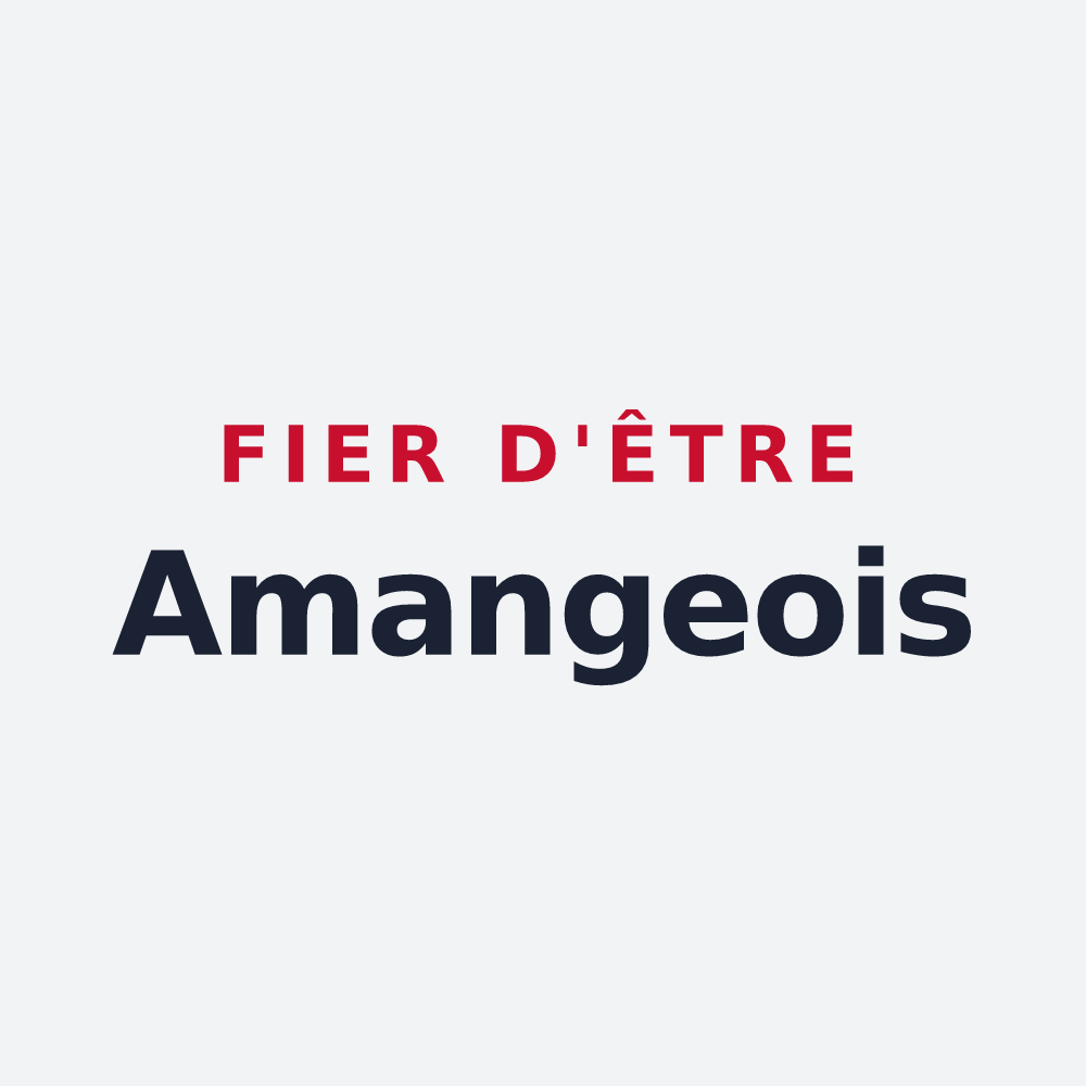 Poster « Fier d'être Amangeois » — design pour Amange
