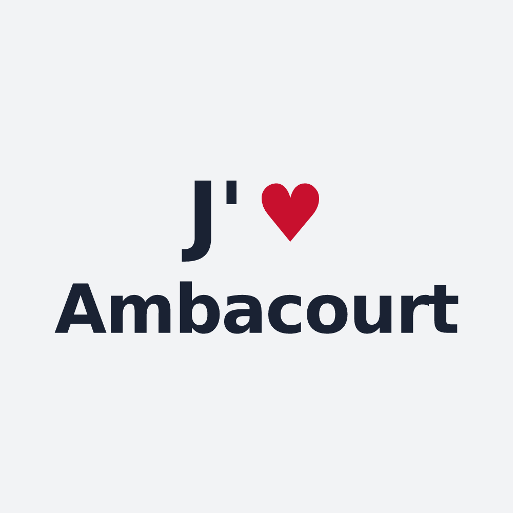 Poster personnalisé Ambacourt — design J'aime Ambacourt