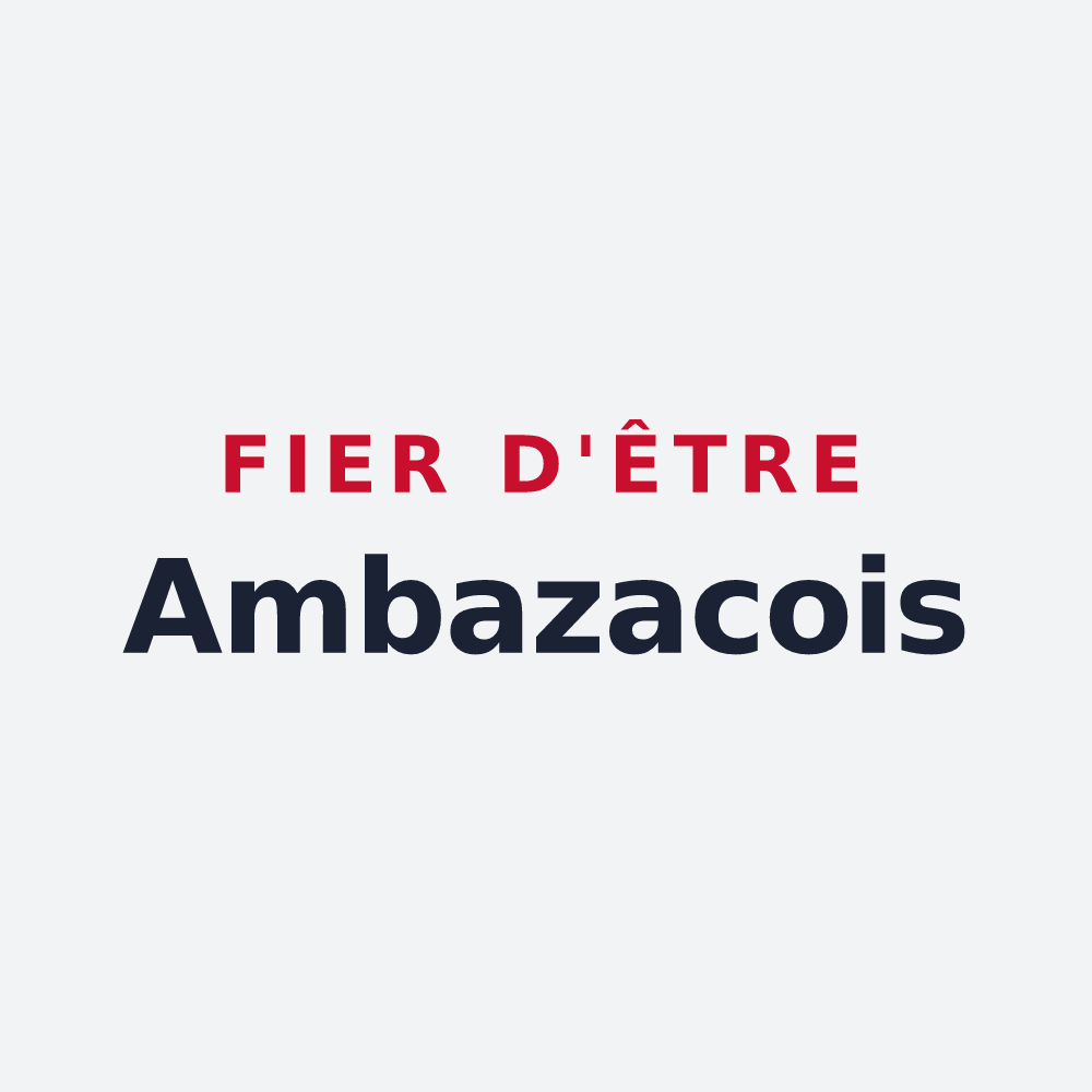 Poster « Fier d'être Ambazacois » — design pour Ambazac