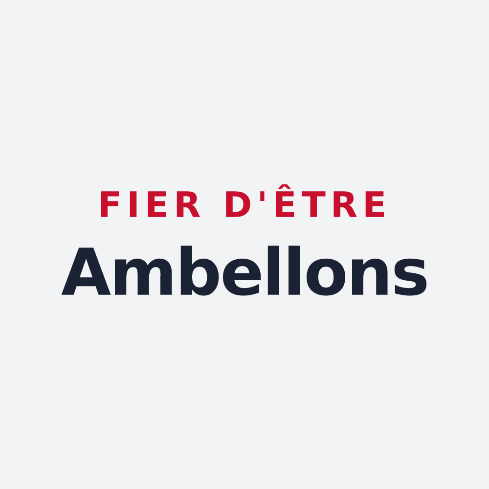 Poster « Fier d'être Ambellons » — design pour Ambel