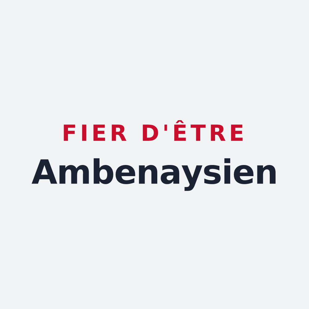 Poster « Fier d'être Ambenaysien » — design pour Ambenay