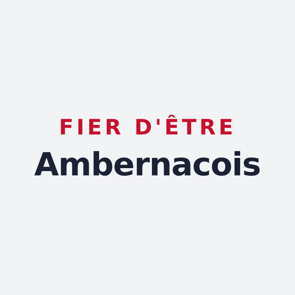 Poster « Fier d'être Ambernacois » — design pour Ambernac