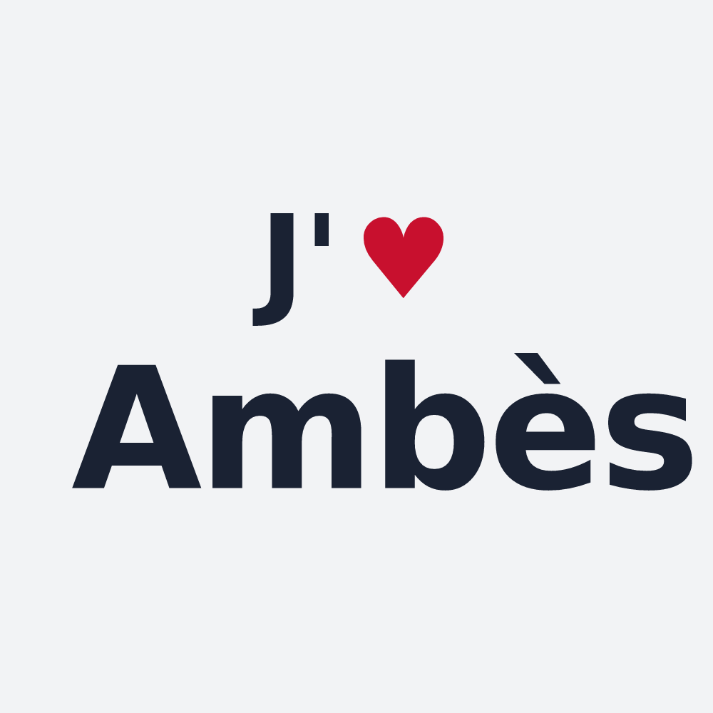 Poster personnalisé Ambès — design J'aime Ambès
