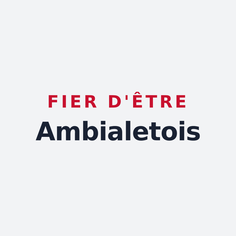Poster « Fier d'être Ambialetois » — design pour Ambialet