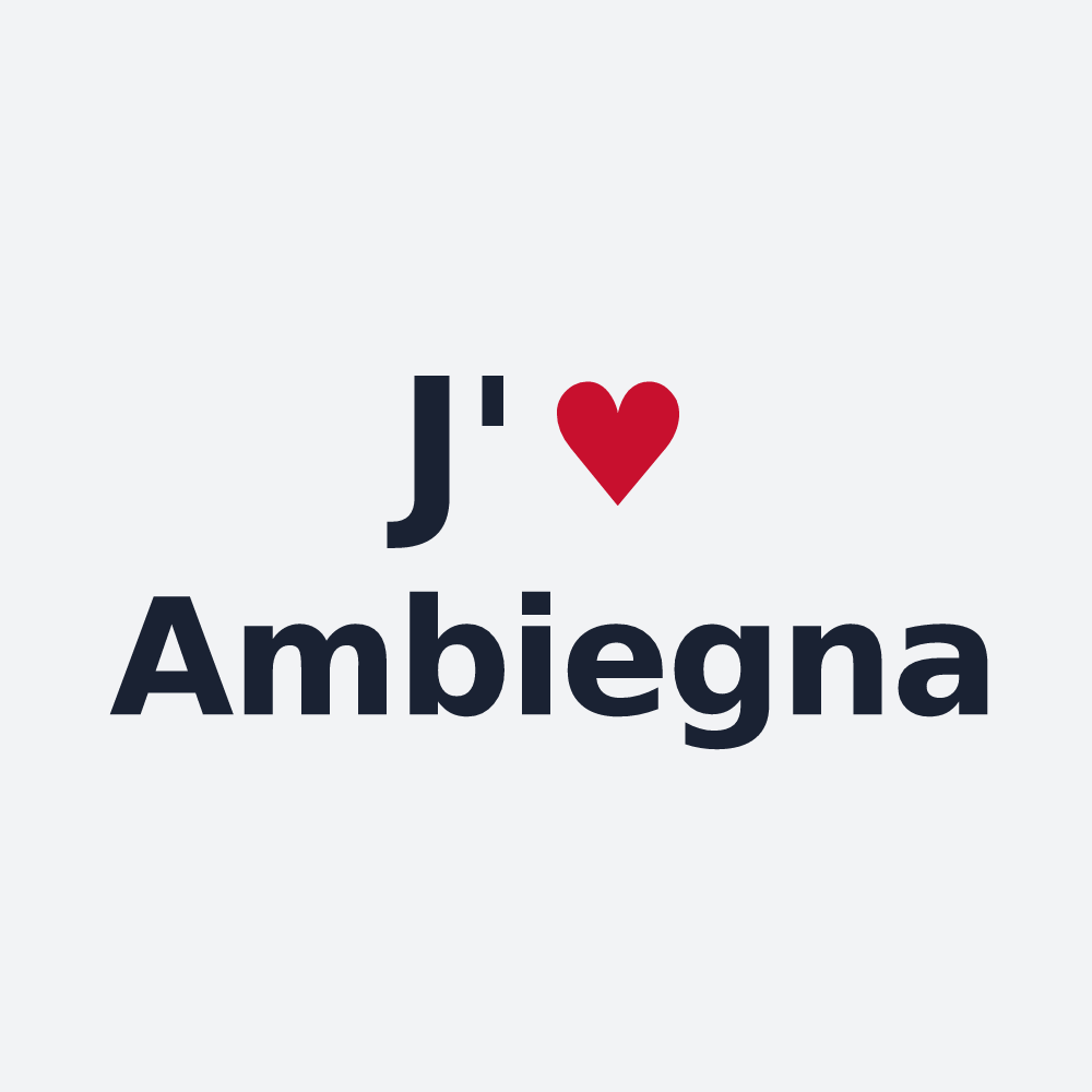 Poster personnalisé Ambiegna — design J'aime Ambiegna