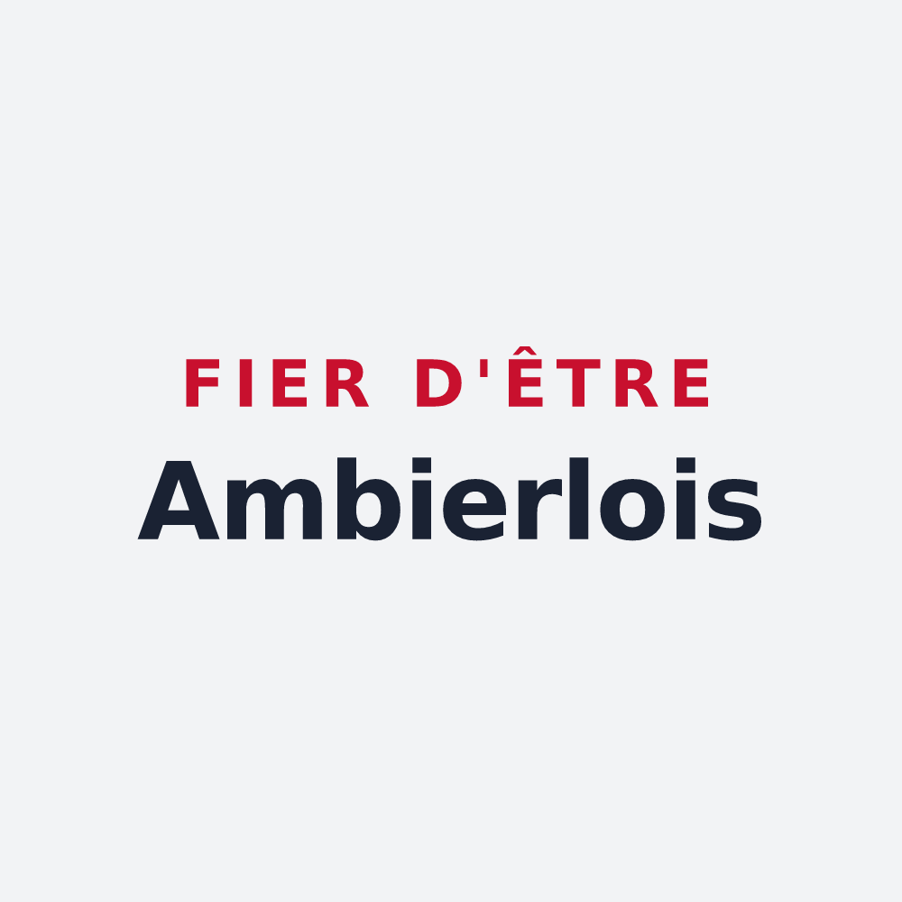 Poster « Fier d'être Ambierlois » — design pour Ambierle