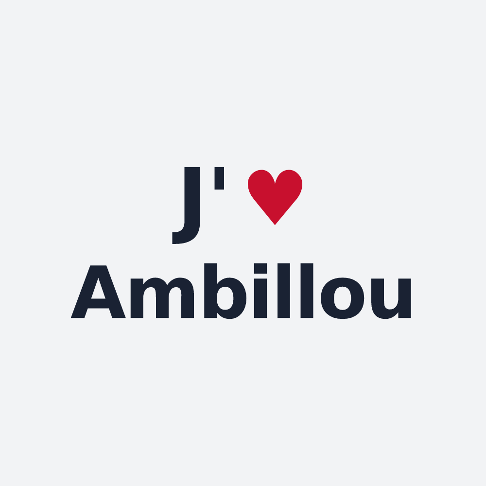 Poster personnalisé Ambillou — design J'aime Ambillou