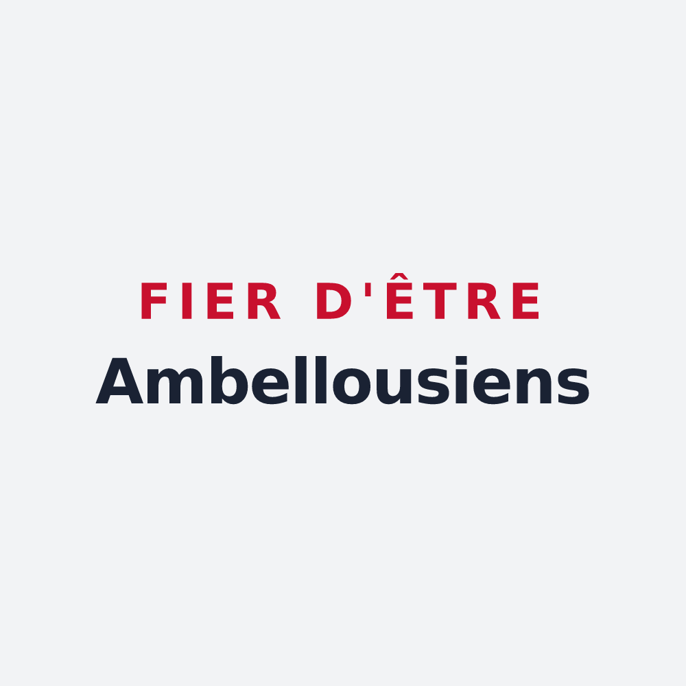 Poster « Fier d'être Ambellousiens » — design pour Ambillou